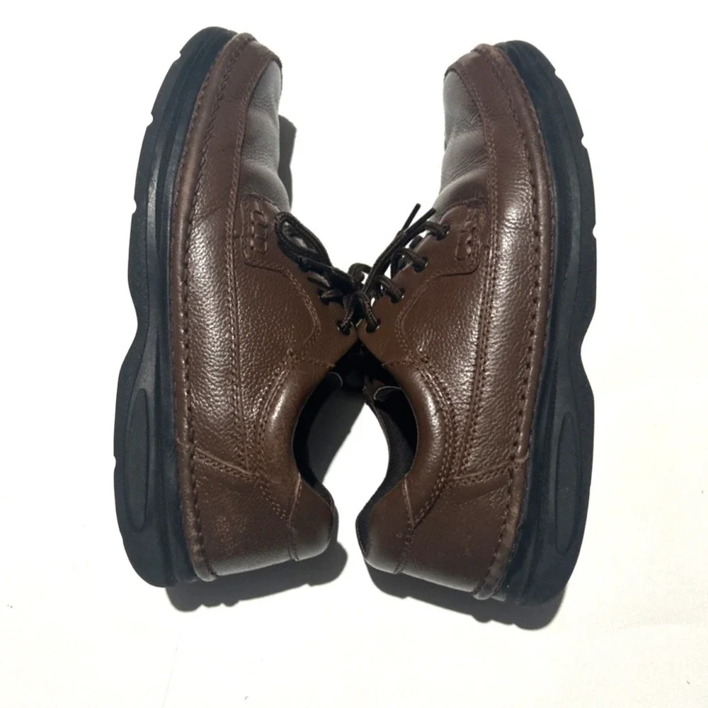 Nunn Bush Brown Leather‎ Comfort Gel Lace Up Casual Dress Shoes Mens Size 12